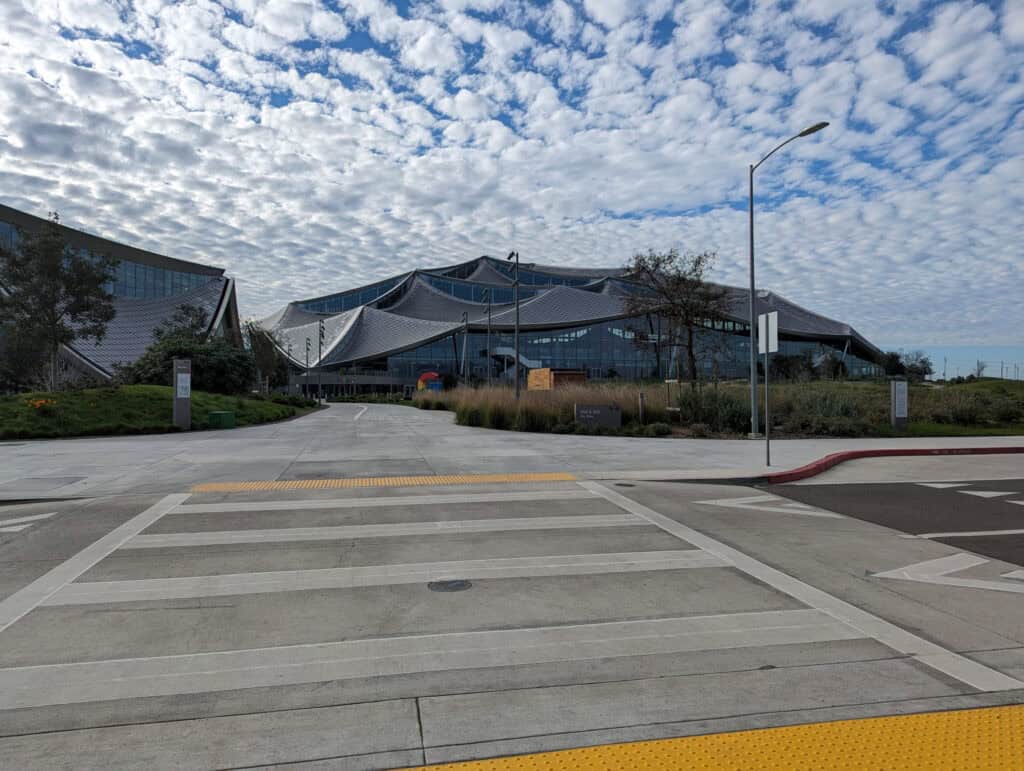 Wide shot of the  Gradient Canopy exterior office.