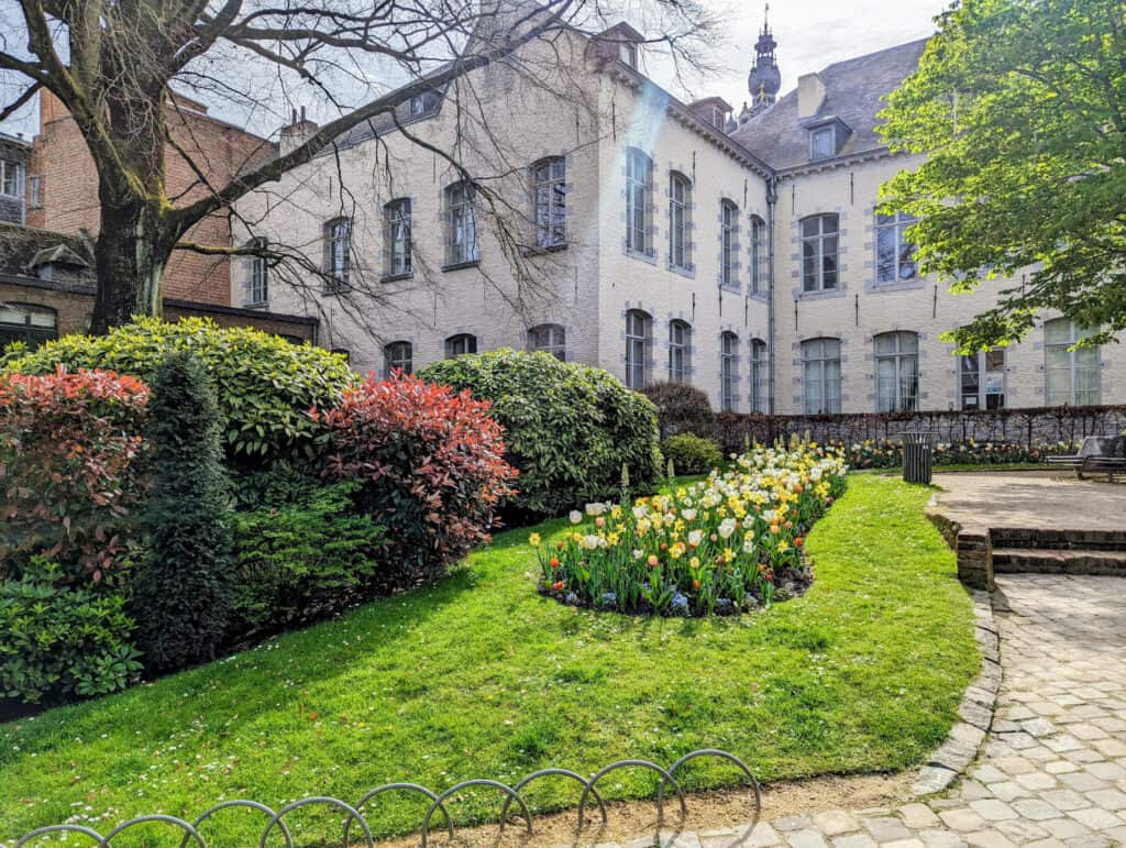 A garden in Mons, Belgium