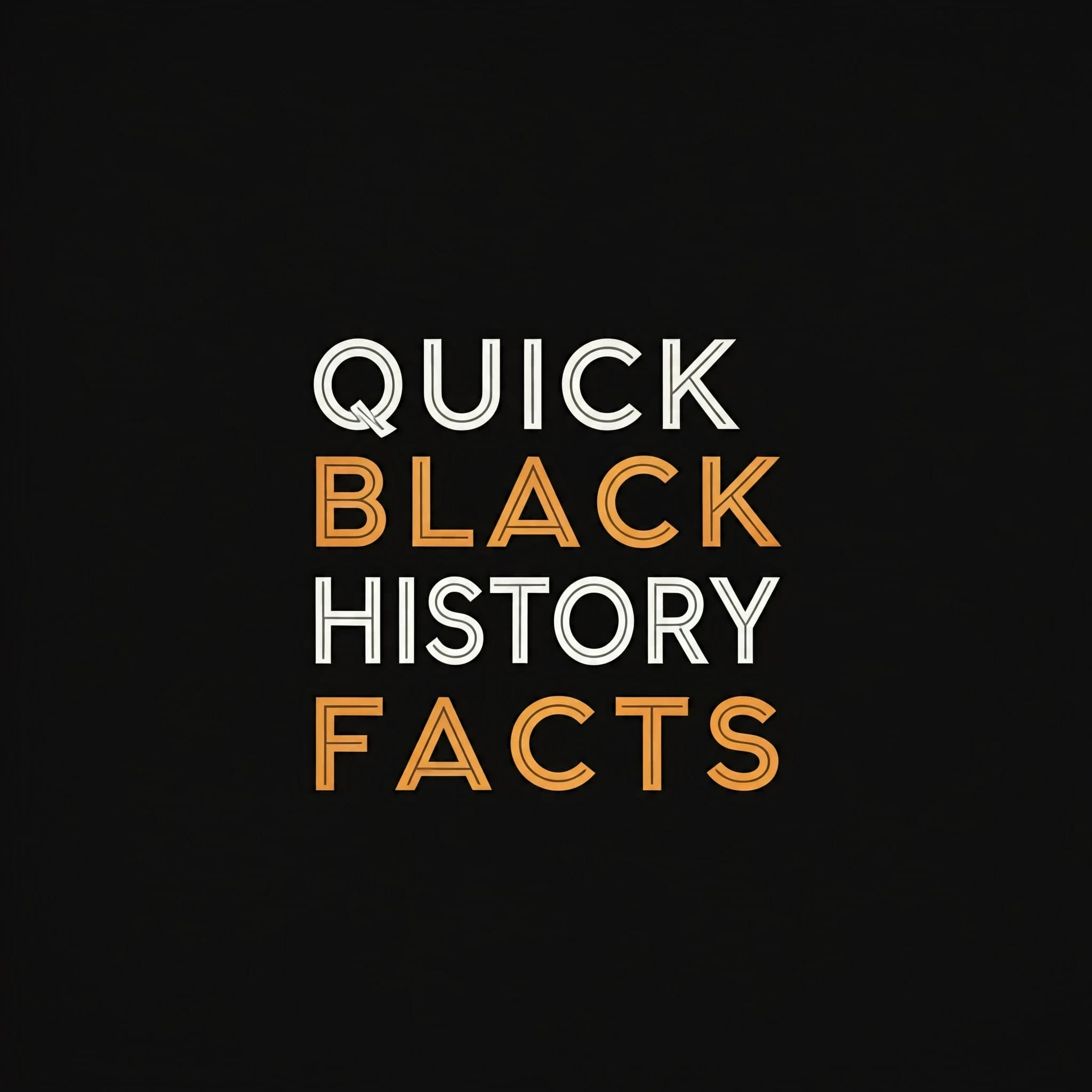 The logo for my web app: Quick Black History Facts